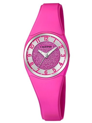 Reloj Calypso rosa k5752/5 26 mm de diámetro, sumergible 10 atm.