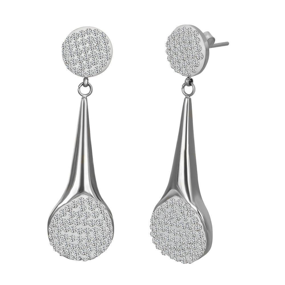 Pendientes de aro de acero inoxidable, de la colección Pendientes de Acero para Mujer