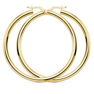 Aros de oro de primera ley 18k. 3 mm de grosor y 45 mm de diámetro exterior