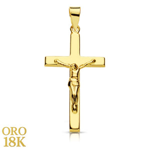 18K CRUZ CON CRISTO 25X15 MM