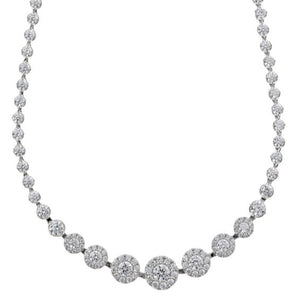 Collar de Salvatore Plata de la colección WEDDING con chatones de circonitas 136C0396