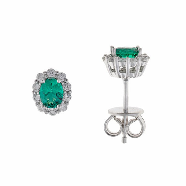 Pendientes de plata Salvatore mini rosetón en colores a elegir pend