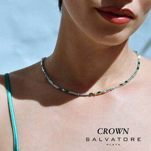 Gargantilla Salvatore plata 136C0361 chica