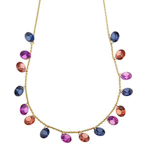 Gargantilla plata baño oro 136C0386