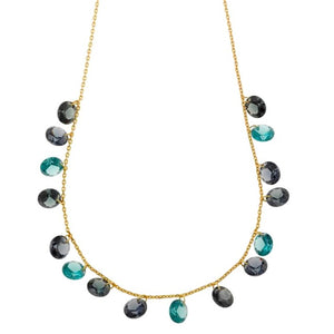 Gargantilla plata baño oro 136C0387 foto