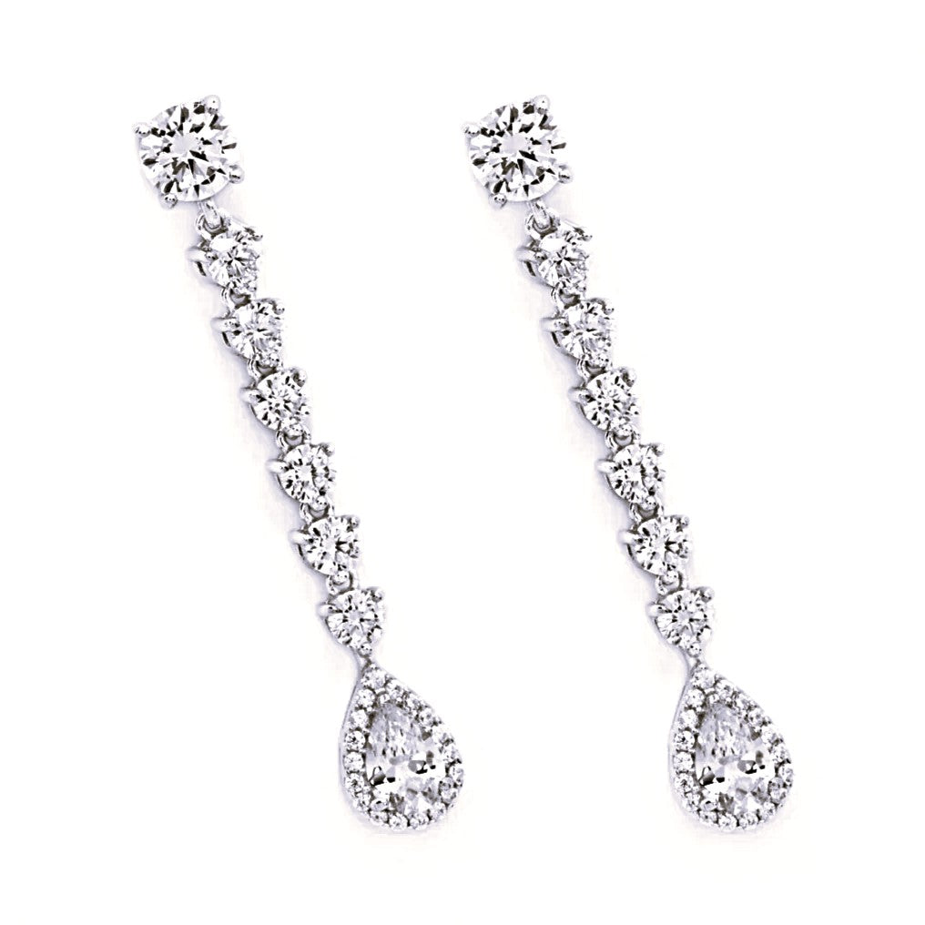 Pendientes plata novia 16390-a