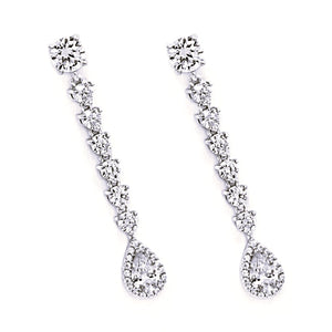 Pendientes plata novia 16390-a
