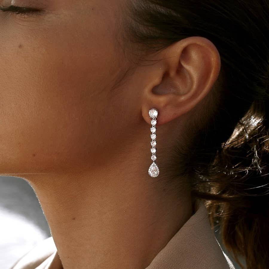 Pendientes plata novia 16390-a chica