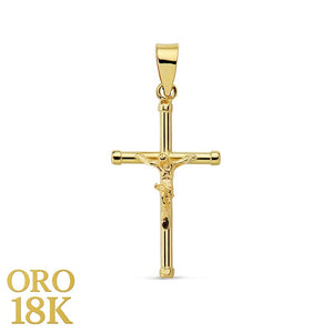 CRUZ CRISTO PALO LISO 1.5mm Mide 19mm de alto y 13 mm de ancho