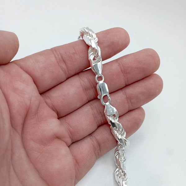 Solid silver cord 7.5mm - Joyeria Pepe Lozano