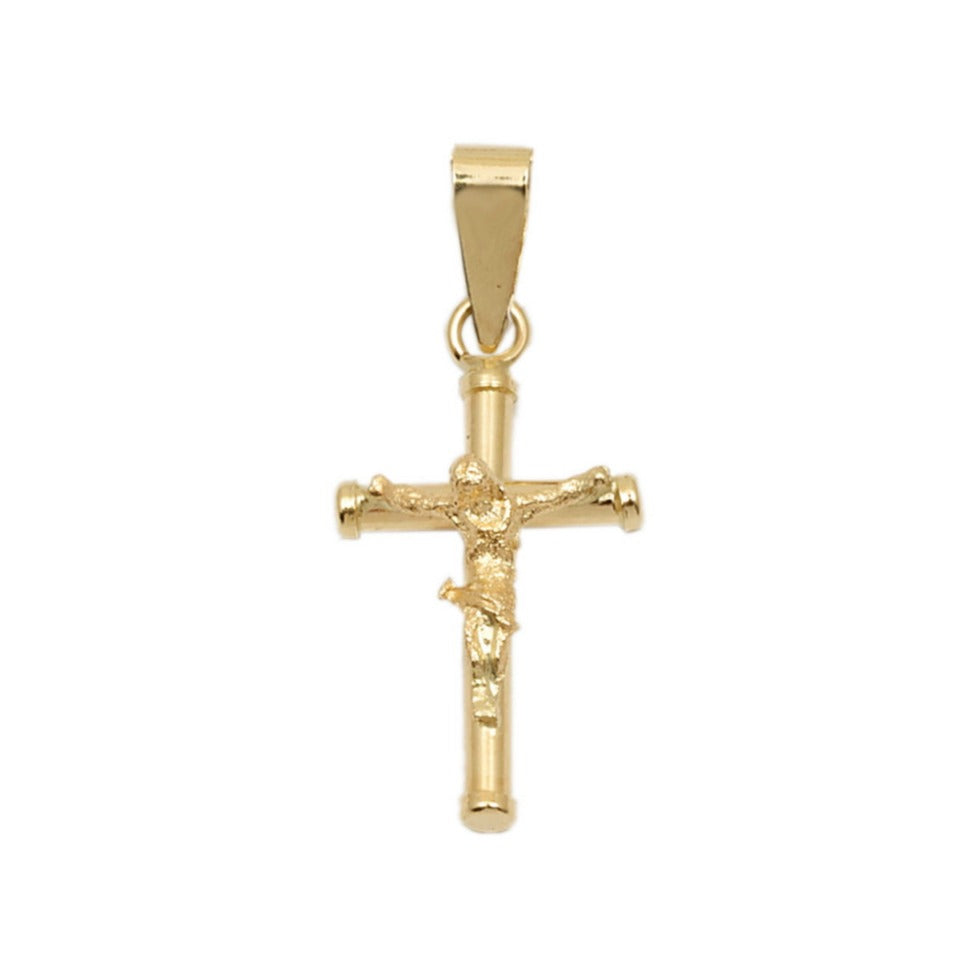 Cruz 18k oro comunión con cristo 1,5x9x17mm