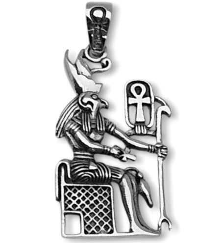 Colgante de plata de ley 925 Horus silueta