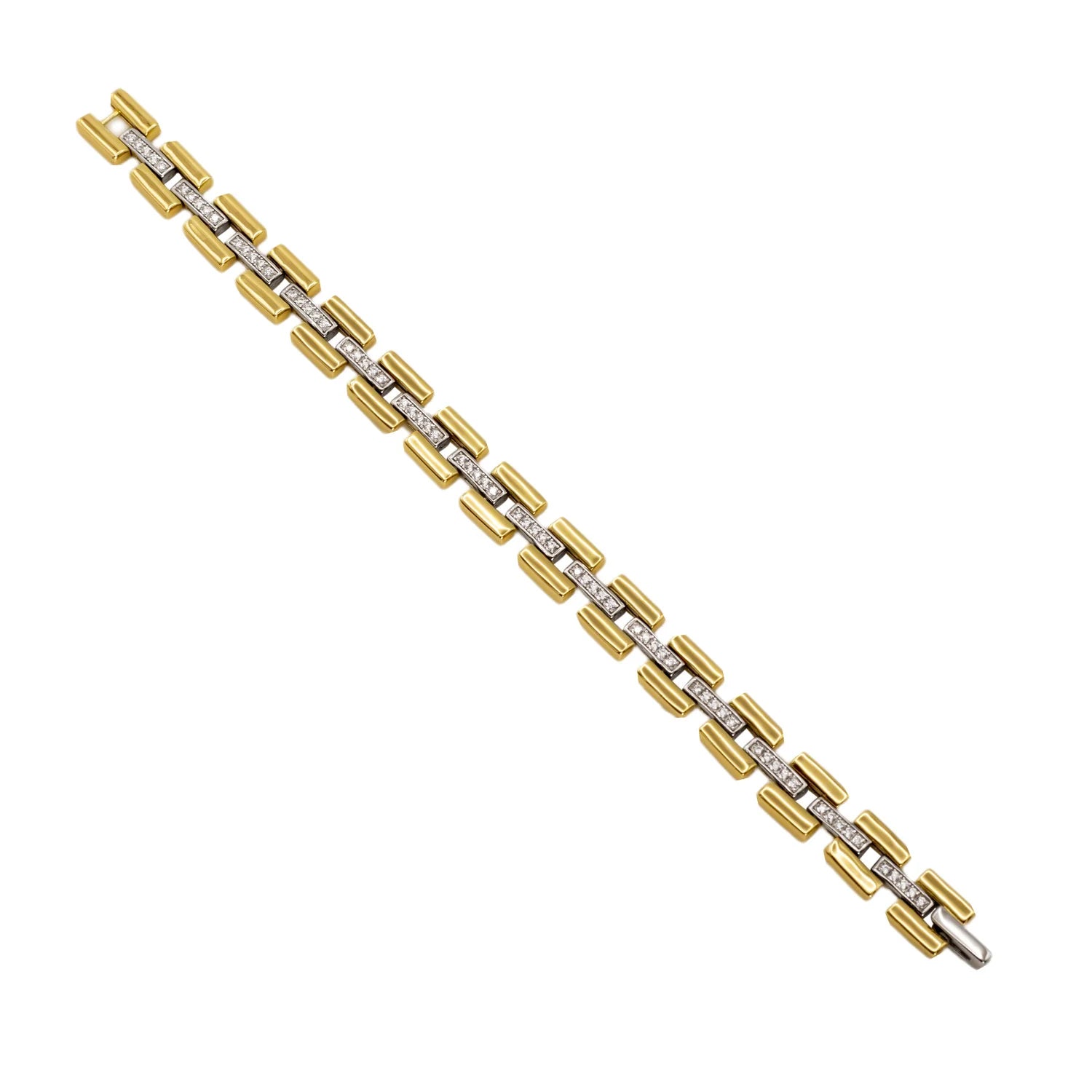 Pulsera plata bicolor 19863-P foto