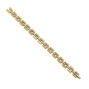 Pulsera plata bicolor 19863-P foto