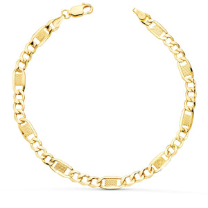 Pulsera oro caballero italiana 5MM
