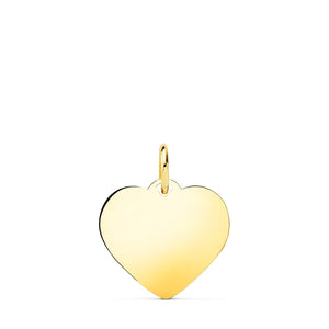 Placa 18k oro corazón