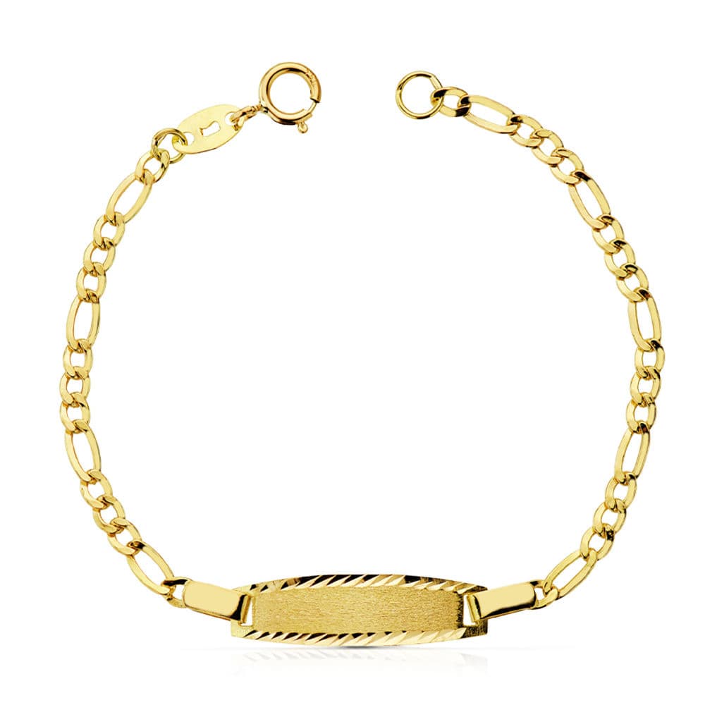 Pulsera bebé esclava de oro de ley 18k cartier 14cm