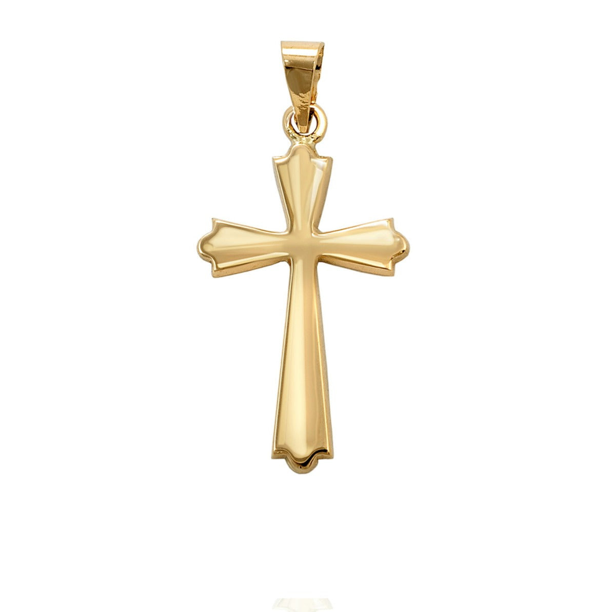 Cruz comunión 18k oro con acabado brillo 3,5x13,6x24mm