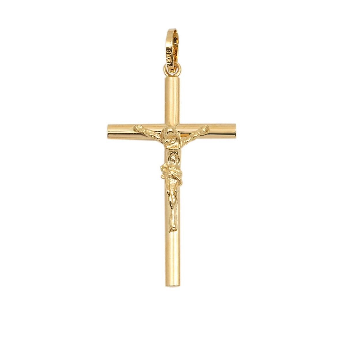 Cruz comunión oro 18k con cristo 2x16x27mm