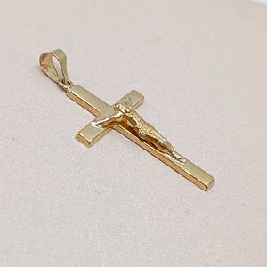 Cruz oro cristo brillo mediana img