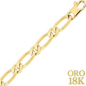 Cadena oro 18k maciza 8mm combi personalizable