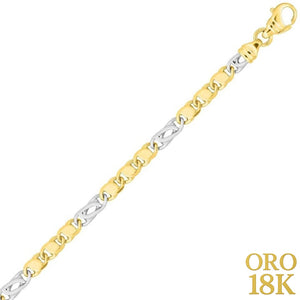 Cadena ORO 18k maciza 4mm personalizable