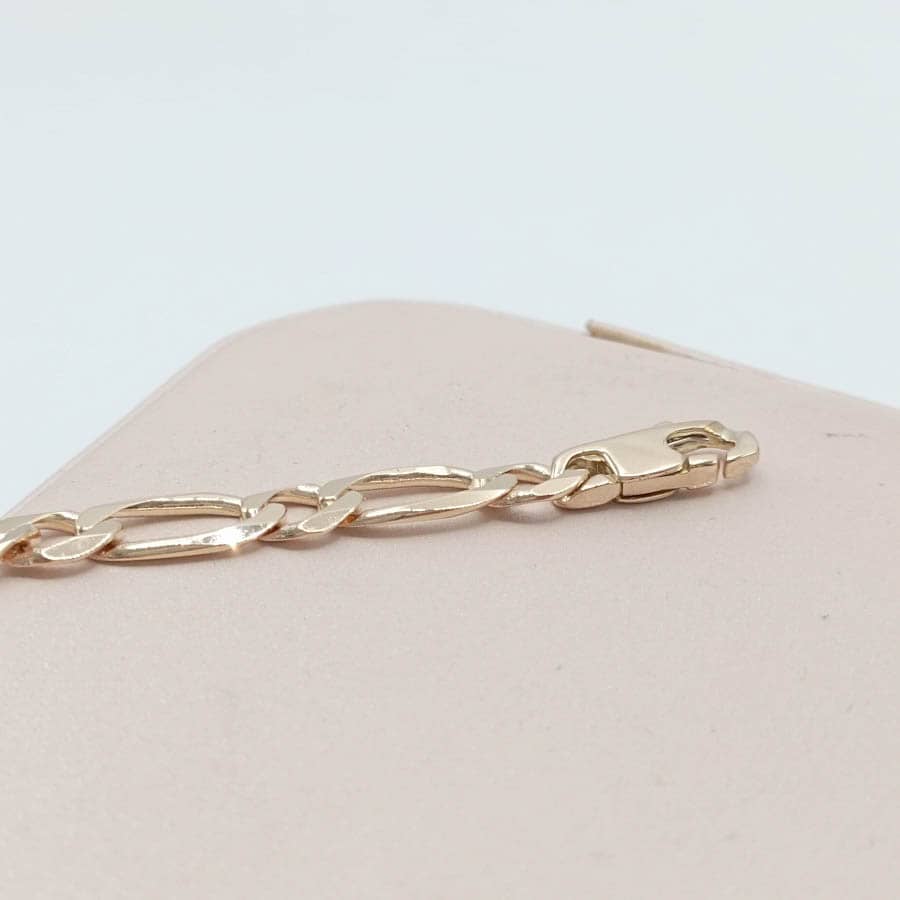 Cadena oro 5mm combi personalizable zoom