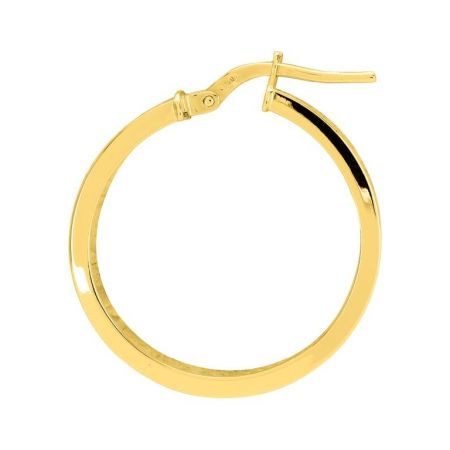 Aros oro 9k fino plano