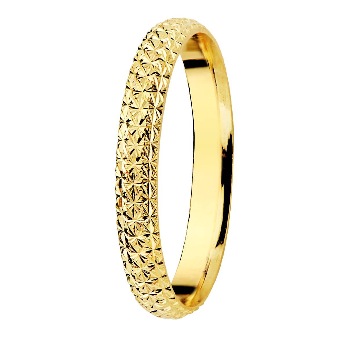 Alianza de oro 9 quilates de 2 milímetros de ancho