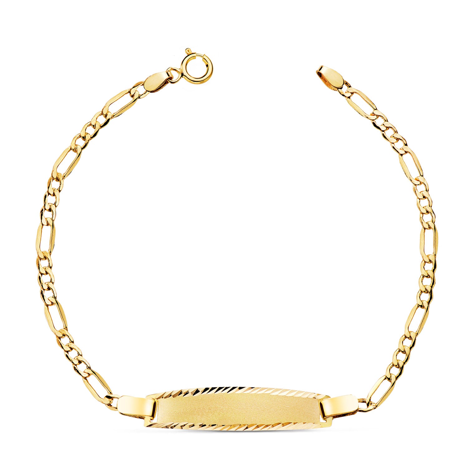 Esclava de oro de ley 9k cartier 3x1 hueca con chapa de 28x6 mm, 17 cm