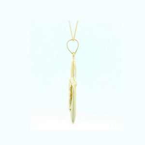 Cruz oro 9k con Cristo 32x19mm - vista lateral