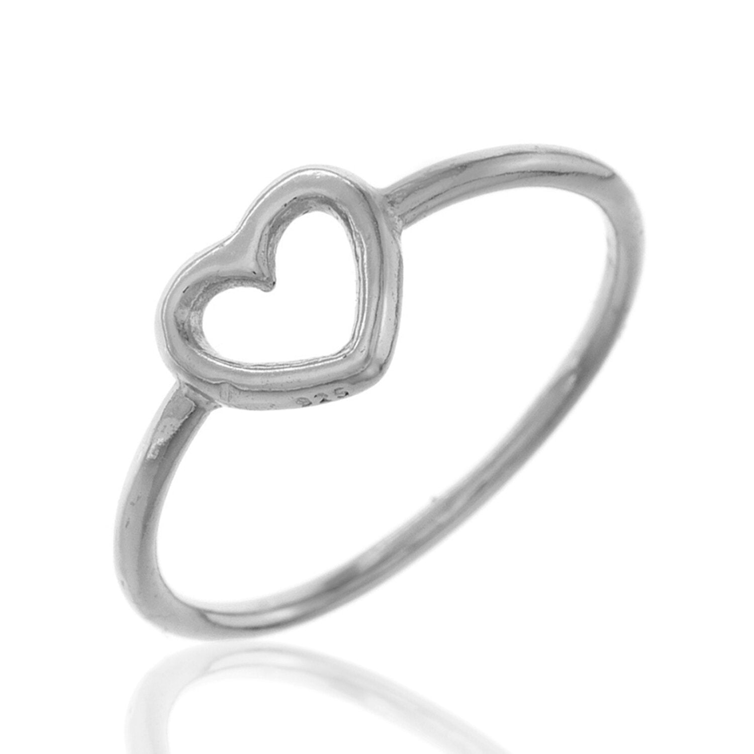 Anillo liso de plata de ley 925 bañada en rodio, grosor 1 mm