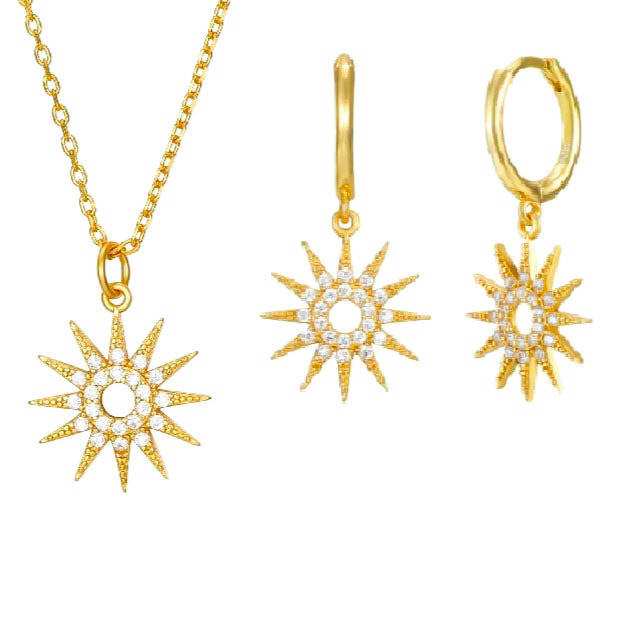 Conjunto plata chapada estrella polar