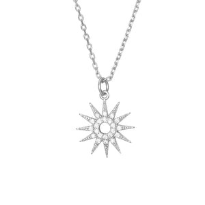 Conjunto plata estrella circonitas colg
