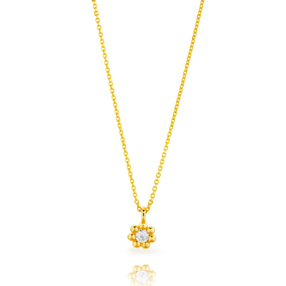 Mini conjunto plata chapada bolitas blanco colg