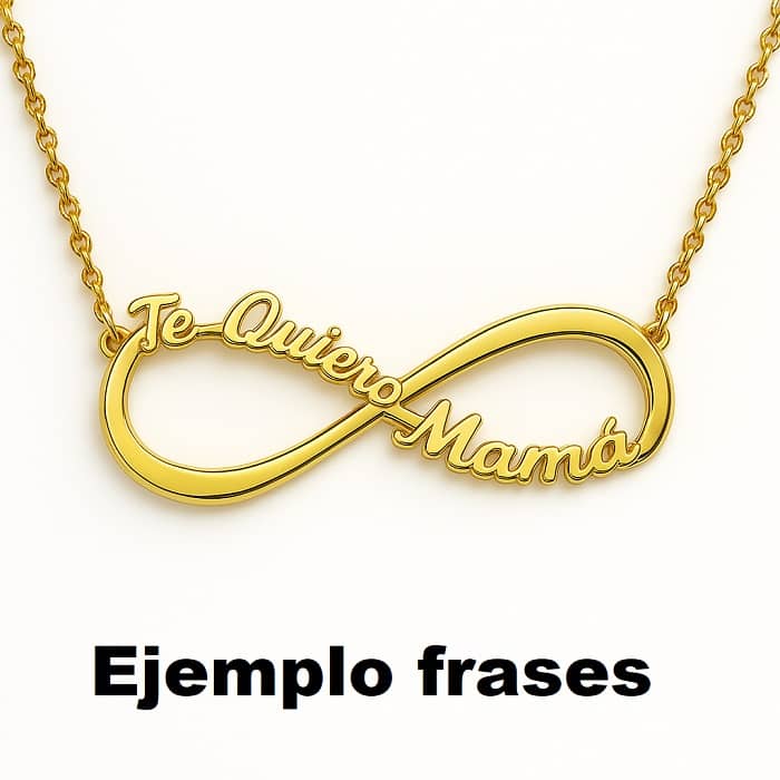 Colgant infinito con dos nombres 4