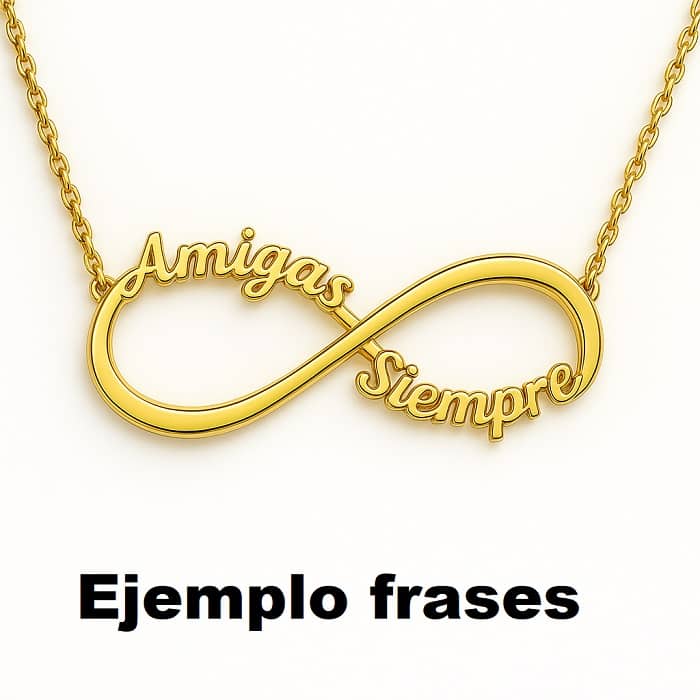 Colgant infinito con dos nombres 2