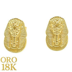 PENDIENTES ORO CON LA EFIGIE DEL FARAÓN TUTANKAMÓN