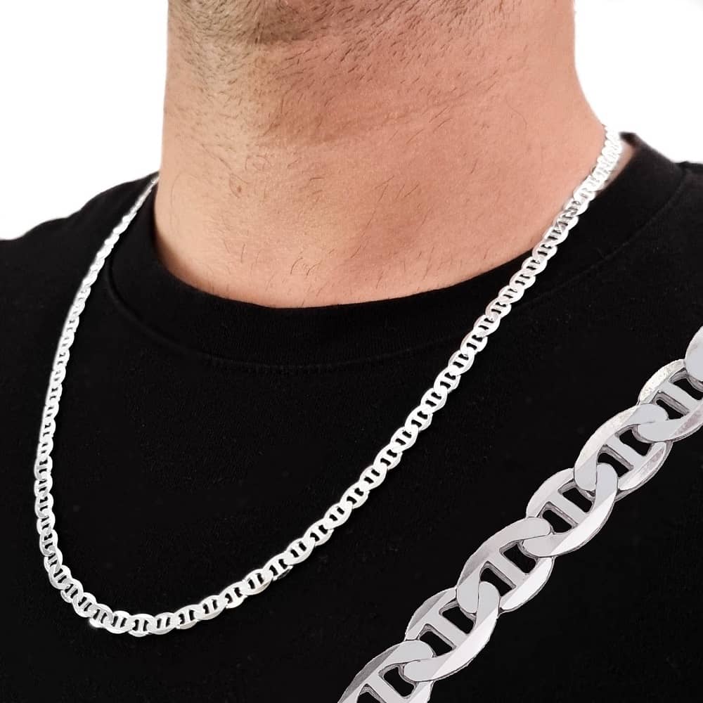 Cadena De Plata 925 Para Hombre – Sterling Silver Necklace, Elegant & Attractive, 20-40cm