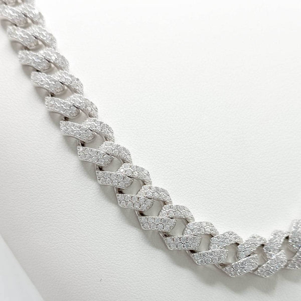 Cadena plata 925 cubana mónaco Joyeria Pepe Lozano