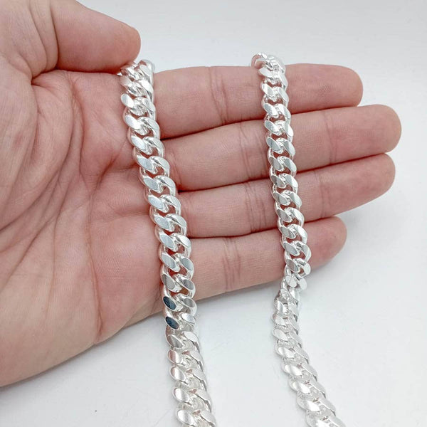 Cadena plata Miami cuban 8,5mm - Joyeria Pepe Lozano