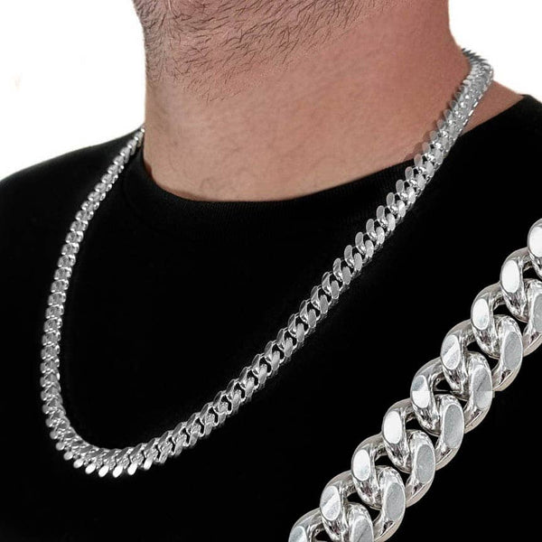 Cadena plata Miami cuban 8,5mm - Joyeria Pepe Lozano