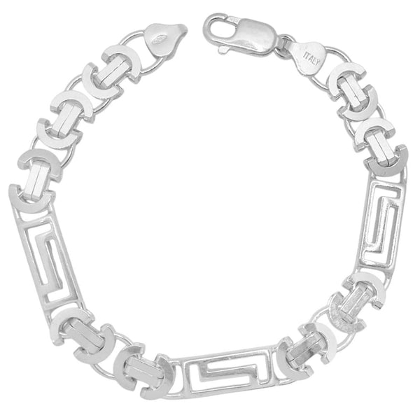 アクセサリー VINTAGE silver bracelet / italy 925 Solid Greek silver bracelet - Joyeria Pepe Lozano