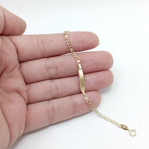 Pulsera oro 18k bebé italiana mano