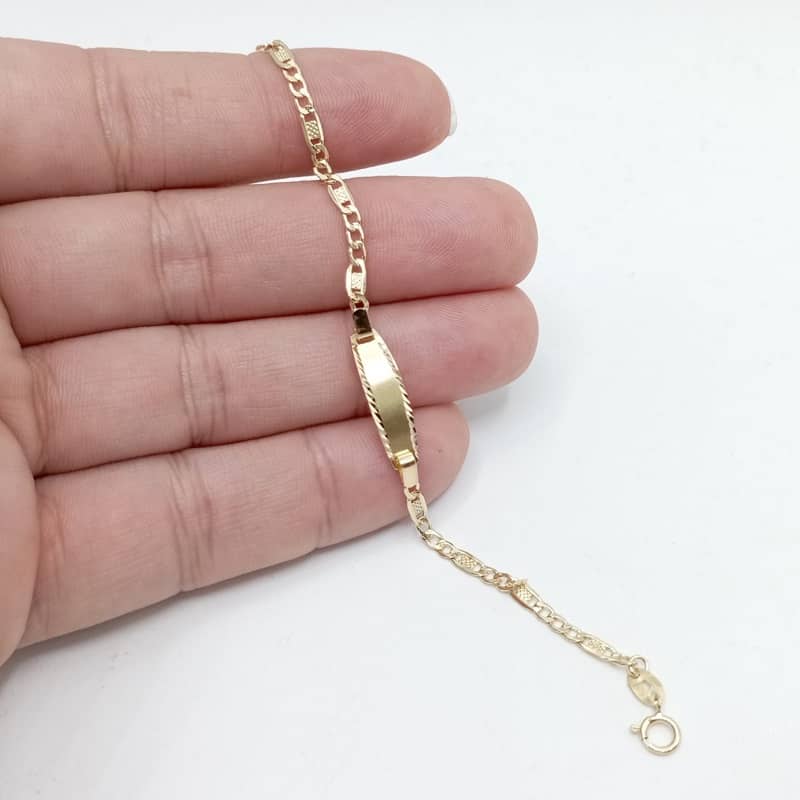 Pulsera 18k bebé italiana mano