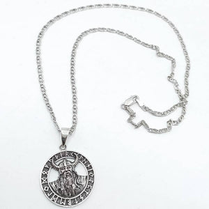 colgante vikingo cadena plata