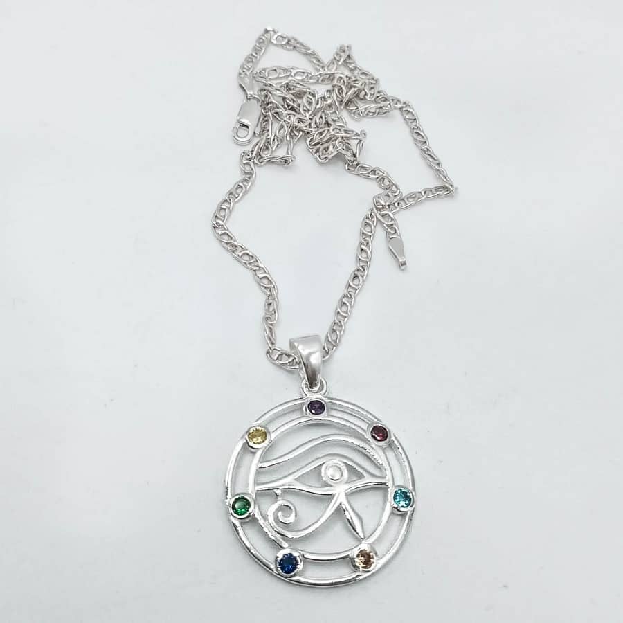 colgante ojo chakras
