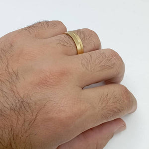 Alianza artesanal 18k ancha 032