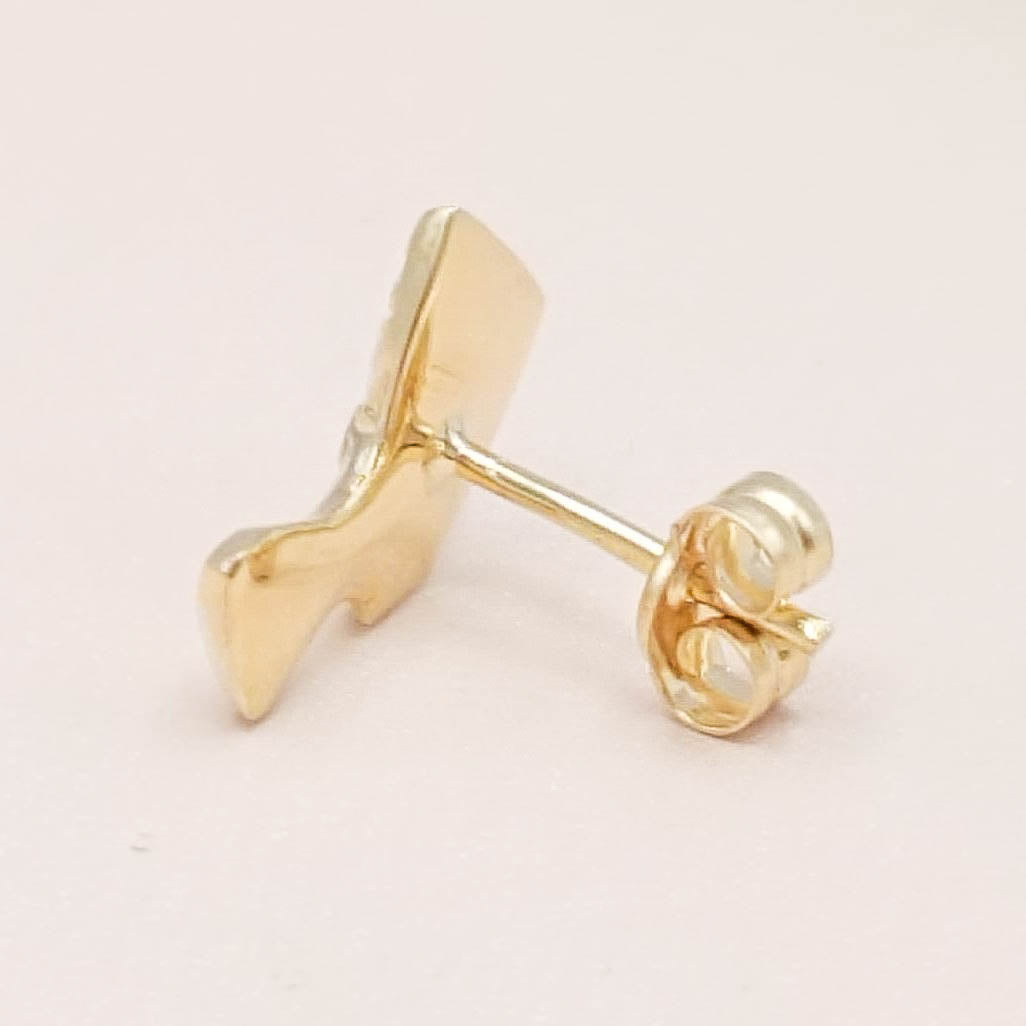 18K PENDIENTES ORO CON LA EFIGIE DE LA REINA EGIPCIA NEFERTITI trasera
