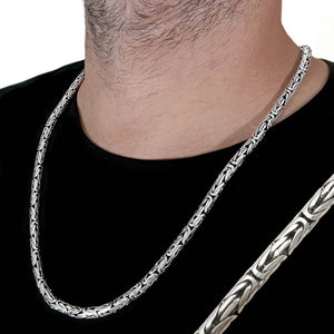 Cadena MACIZA de plata de ley 925 balinesa portada